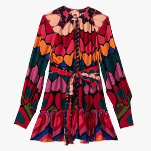 Farm Rio full of hearts dress